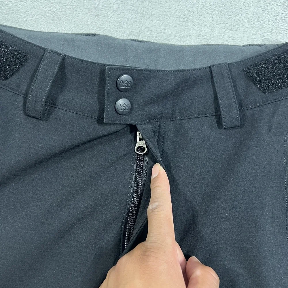 REI E1 Elements Rain Pants Mens 32x32 Black